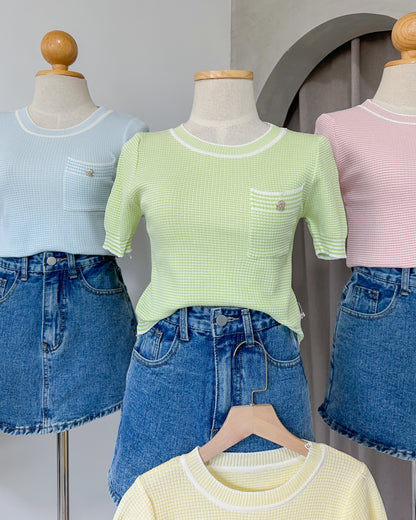 Nikki Pastel Knit Top