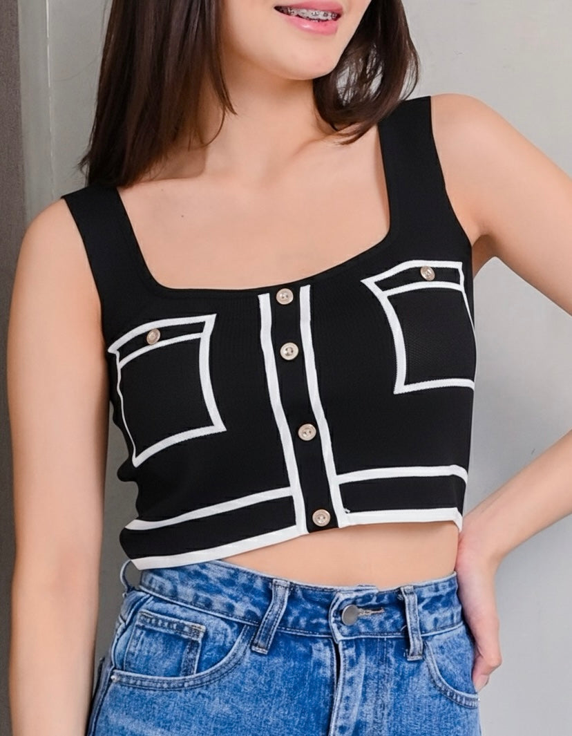 Trish Chic Knit Crop Top