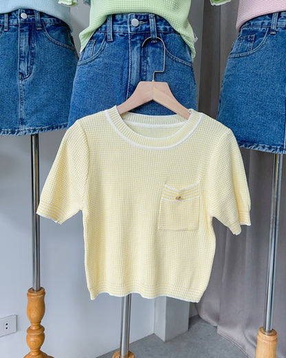 Nikki Pastel Knit Top