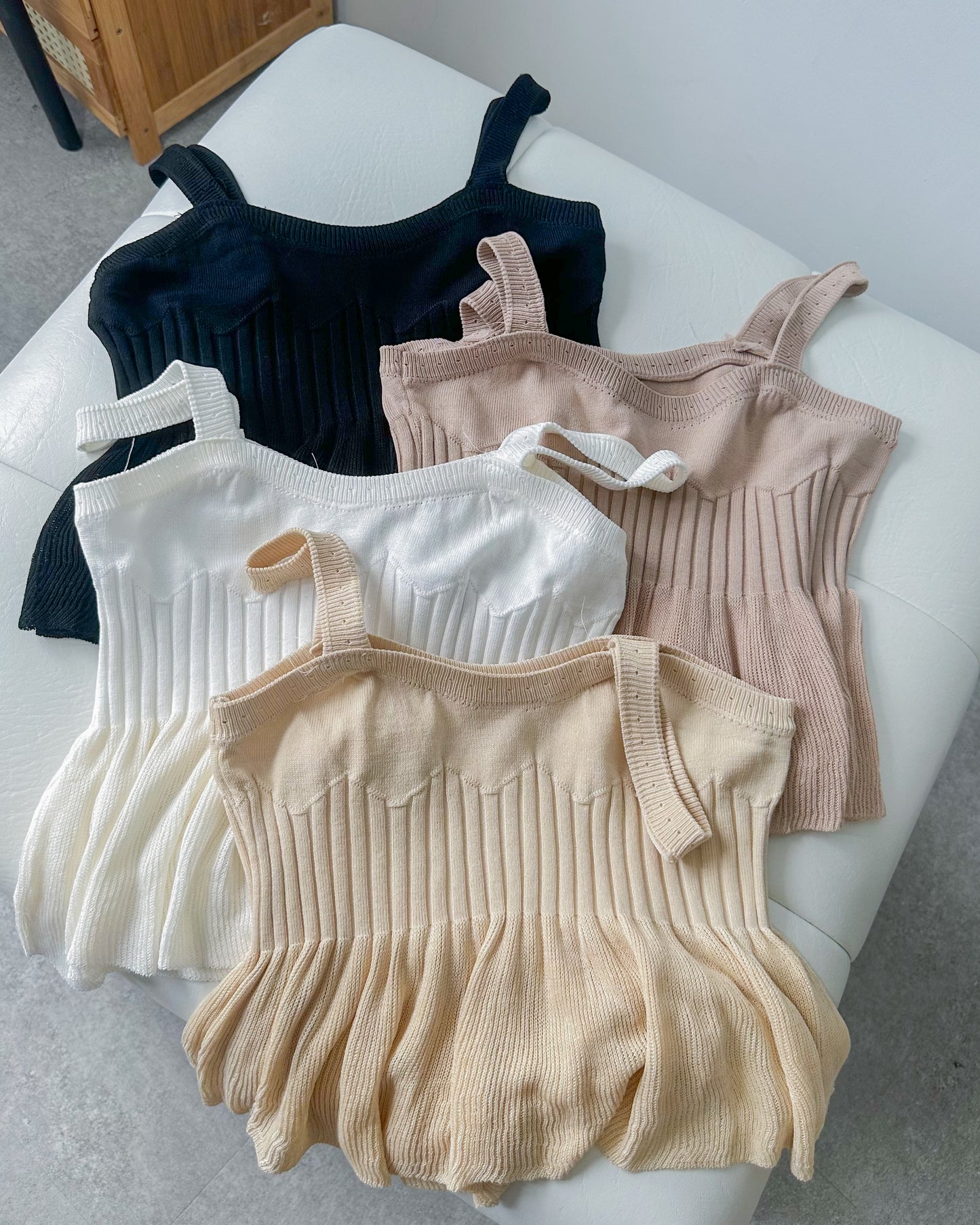 Aimee Stretch Ribbed Knit Top