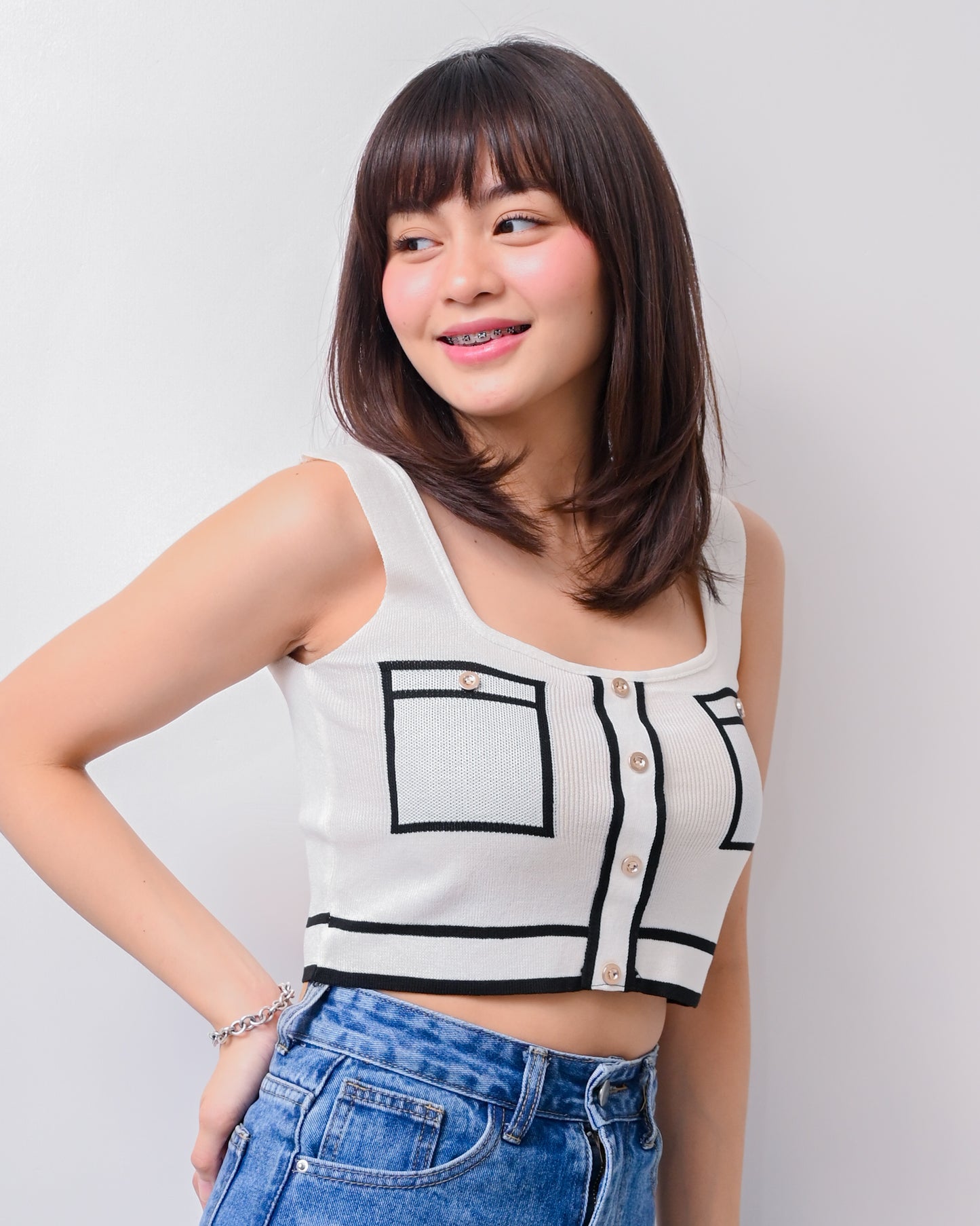Trish Chic Knit Crop Top