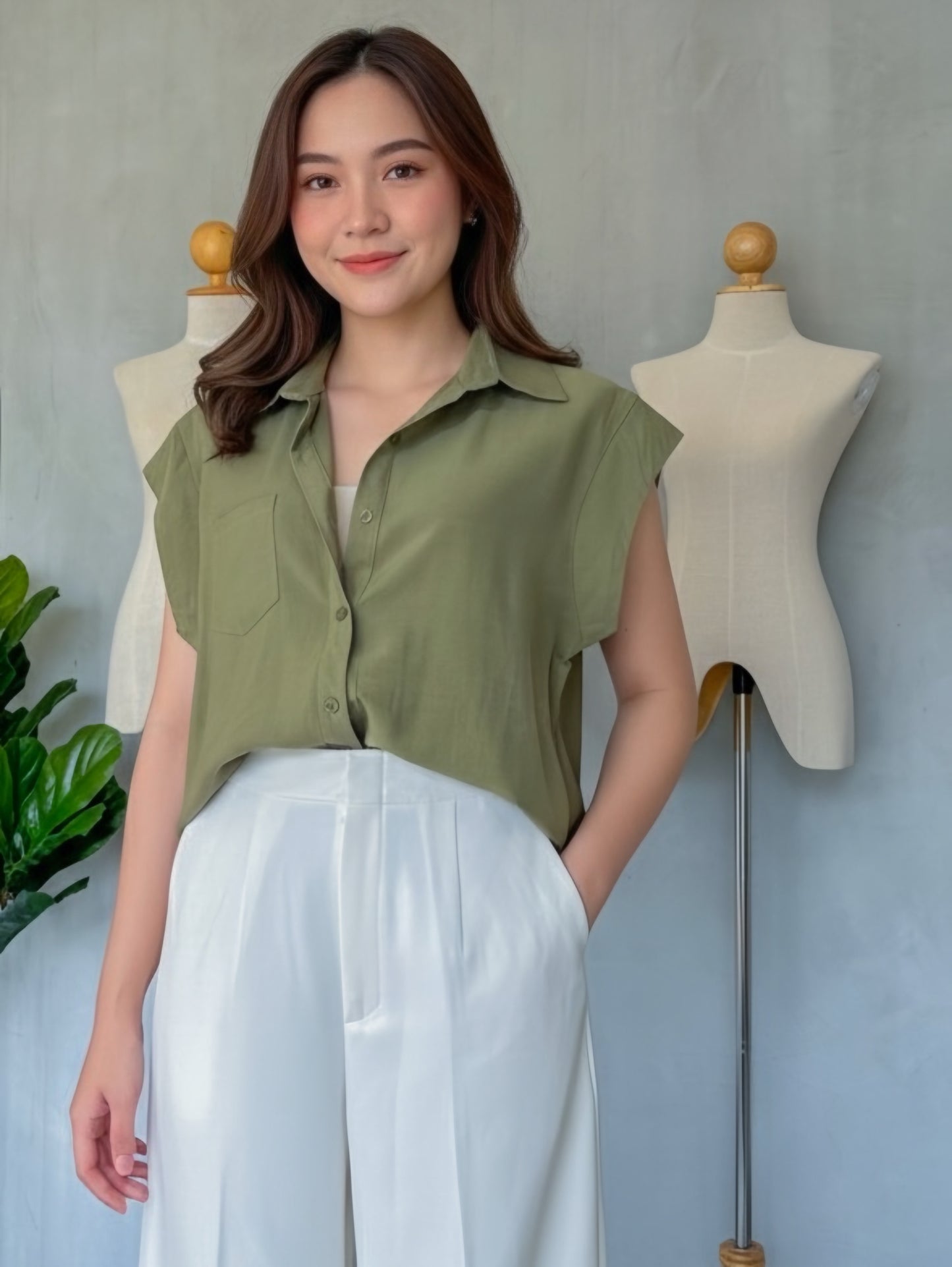 Eva Button Down Top