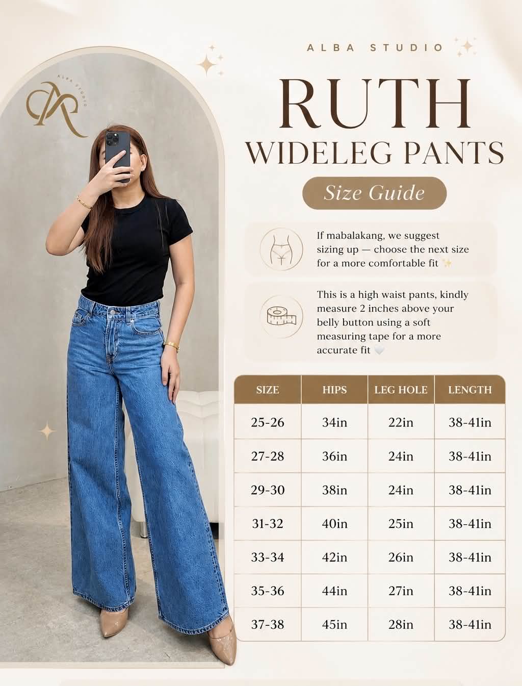 Ruth Wideleg Pants