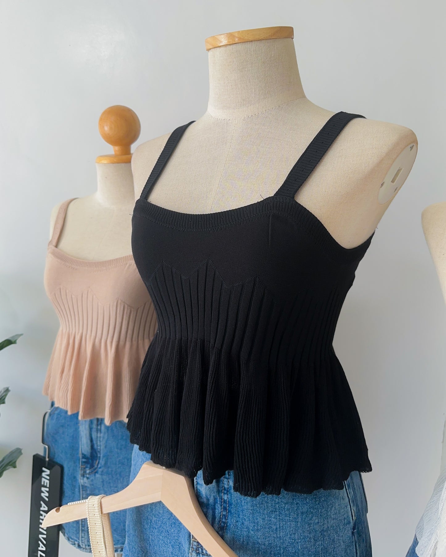 Aimee Stretch Ribbed Knit Top