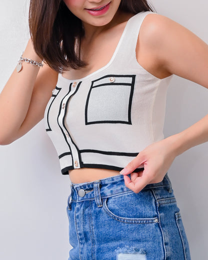 Trish Chic Knit Crop Top