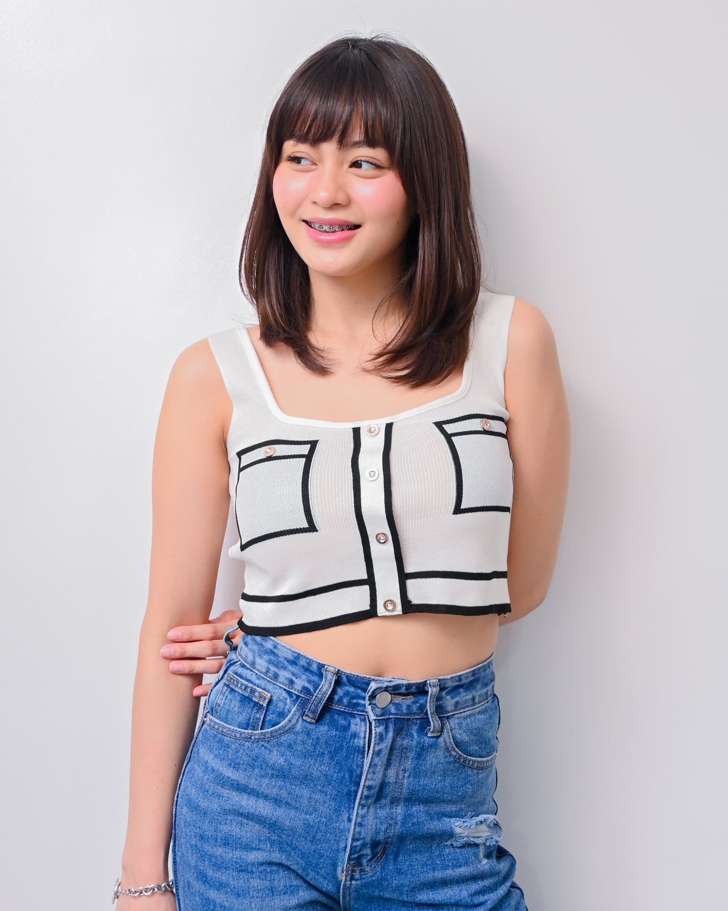 Trish Chic Knit Crop Top