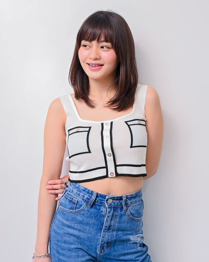Trish Chic Knit Crop Top