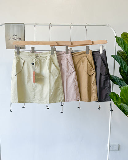 Ricki Adjustable Utility Skirt with Drawstring Hem