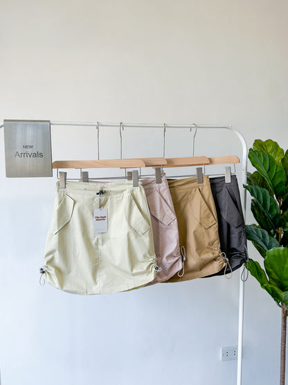 Ricki Adjustable Utility Skirt with Drawstring Hem