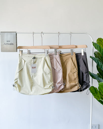 Ricki Adjustable Utility Skirt with Drawstring Hem